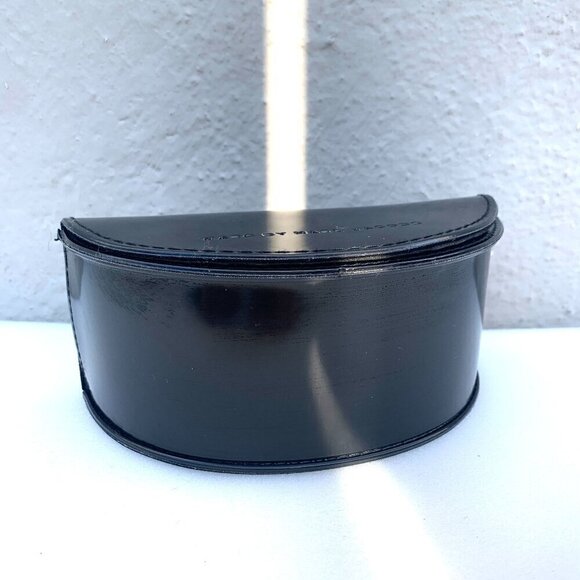 Marc By Marc Jacobs Oversized Sunglasses Case Hard Sided Magnetic Closure Black - Picture 4 of 6